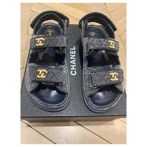 chanel dad sneaker|the real Chanel dad sandals.